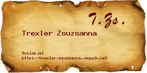 Trexler Zsuzsanna névjegykártya