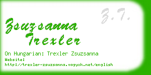 zsuzsanna trexler business card